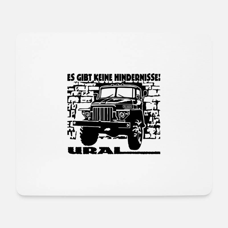 LKW Ural 374 D - Mousepad (Querformat) - Weiß