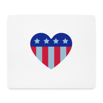Liebe USA - Mousepad (Querformat) - Weiß - Vorne