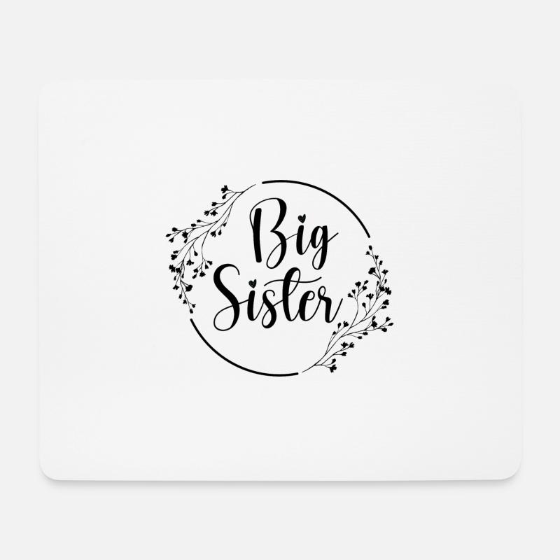 Große Schwester - Mousepad (Querformat) - Weiß