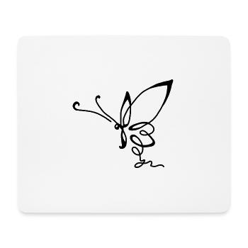 Butterfly Free Spring - Mouse Pad (horizontal) - white - Front
