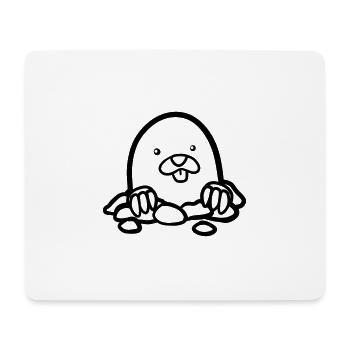 Sweet mole - Mouse Pad (horizontal) - white - Front