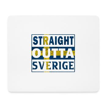 Straight outta Suède Sverige North Gift - Tapis de souris (format paysage) - blanc - Devant
