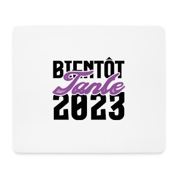 Cadeau Annonce grossesse bientôt Tante 2023. tata. - Tapis de souris (format paysage) - blanc - Devant