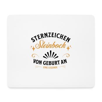 Sternzeichen Geschenke Steinbock Spruch - Mousepad (Querformat) - Weiß - Vorne