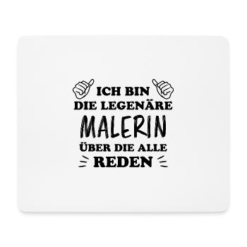 Malerin Beruf Lustige Spruch Malermeister Geschenk - Mousepad (Querformat) - Weiß - Vorne