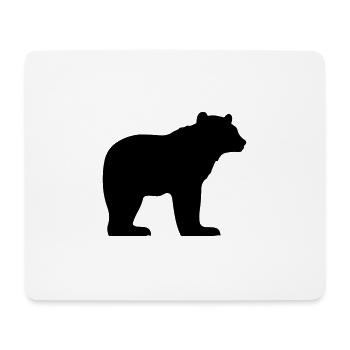 Bär - Mousepad (Querformat) - Weiß - Vorne