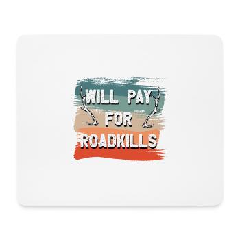 Lustiges Taxidermie und Tierpräparator Taxidermist - Mousepad (Querformat) - Weiß - Vorne