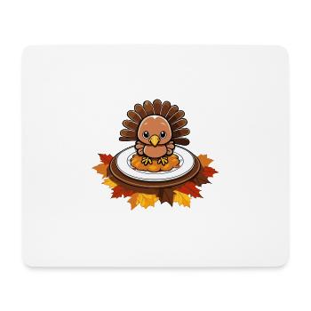 Reconnaissant Béni Thanksgiving Bébé Dinde - Tapis de souris (format paysage) - blanc - Devant