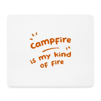 Le feu de camp est mon genre de feu - Tapis de souris (format paysage) - blanc - Devant