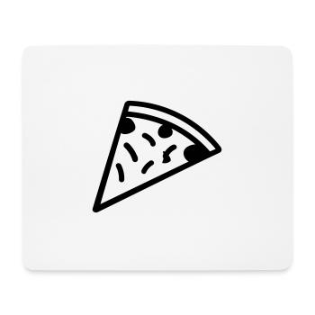 part de pizza - Tapis de souris (format paysage) - blanc - Devant