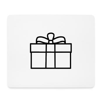 Kleine Geschenkbox - Mousepad (Querformat) - Weiß - Vorne