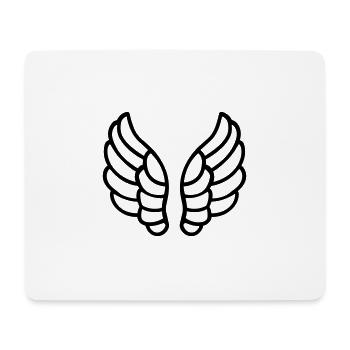 Ailes d'ange - Tapis de souris (format paysage) - blanc - Devant
