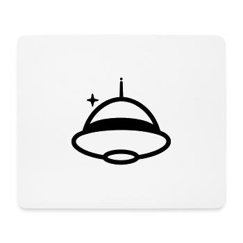 soucoupe volante - Tapis de souris (format paysage) - blanc - Devant