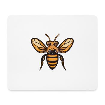 Biene Halloween Comic Lustig - Mousepad (Querformat) - Weiß - Vorne