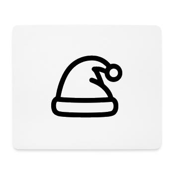 bonnet de noel - Tapis de souris (format paysage) - blanc - Devant