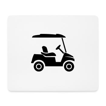 Golfwagen - Mousepad (Querformat) - Weiß - Vorne