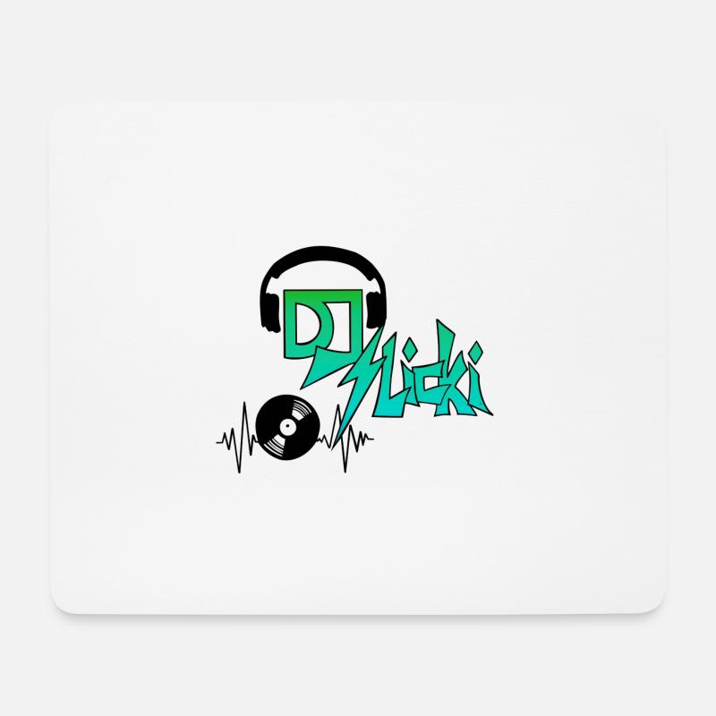 slicki logo - Mousepad (Querformat) - Weiß