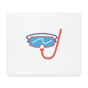 Schnorcheln - Mousepad (Querformat) - Weiß - Vorne