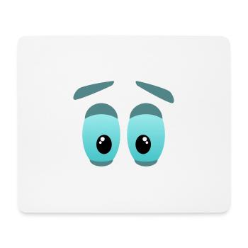 The big eyes - Mouse Pad (horizontal) - white - Front