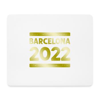 Barcelona Party Crew - Tapis de souris (format paysage) - blanc - Devant