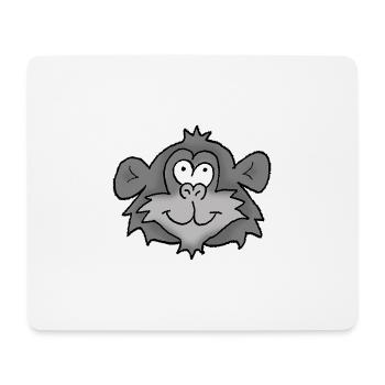 Chimpanzé 2 - Tapis de souris (format paysage) - blanc - Devant