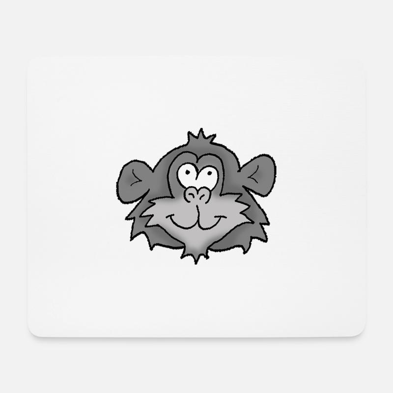 Chimpanzee 2 - Mouse Pad (horizontal) - white