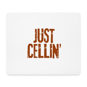 Juste Cellin' 3 - Tapis de souris (format paysage) - blanc - Devant