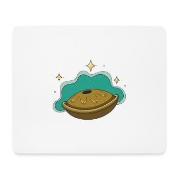 Handpan Music Instrument Gift - Mouse Pad (horizontal) - white - Front