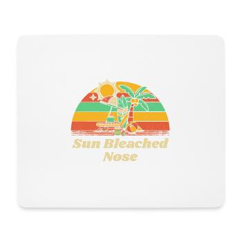 Soleil Nez blanchi Été Bain de soleil Tropical - Tapis de souris (format paysage) - blanc - Devant