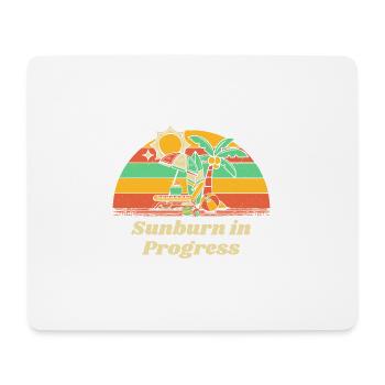 Coup de soleil en cours Bronzage sur la plage - Tapis de souris (format paysage) - blanc - Devant