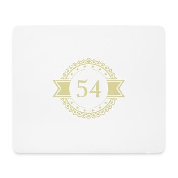 54 Emblème numérique - Tapis de souris (format paysage) - blanc - Devant
