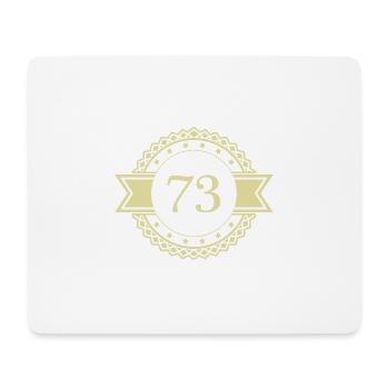 73 Emblème numérique - Tapis de souris (format paysage) - blanc - Devant
