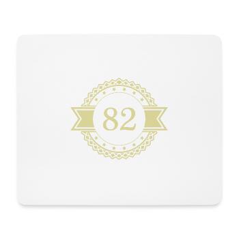 82 Emblème numérique - Tapis de souris (format paysage) - blanc - Devant