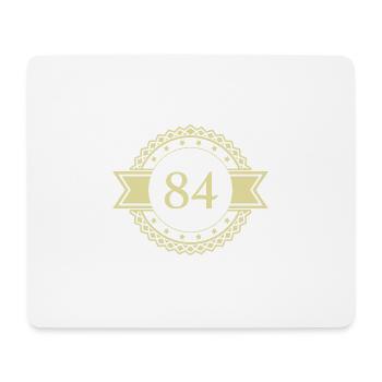 84 Emblème numérique - Tapis de souris (format paysage) - blanc - Devant