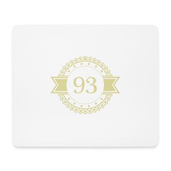93 Number Emblem - Mouse Pad (horizontal) - white - Front