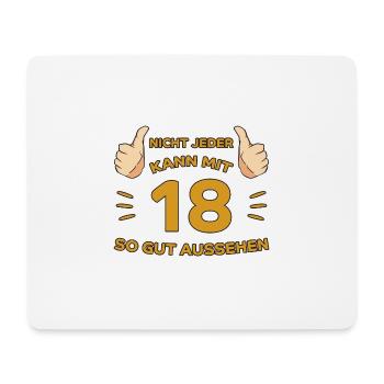 18. Geburtstag Geschenk 18 Jahre Jahrgang 2004 - Mousepad (Querformat) - Weiß - Vorne