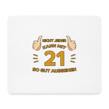 21. Geburtstag Geschenk 21 Jahre Jahrgang Geschenk - Mousepad (Querformat) - Weiß - Vorne