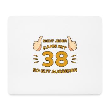 38. Geburtstag Geschenk 38 Jahre Jahrgang Geschenk - Mousepad (Querformat) - Weiß - Vorne