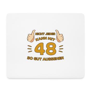 48. Geburtstag Geschenk 48 Jahre Jahrgang Geschenk - Mousepad (Querformat) - Weiß - Vorne