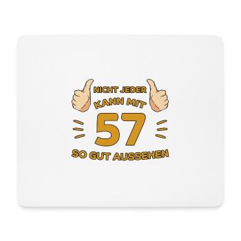57. Geburtstag Geschenk 57 Jahre Jahrgang Geschenk - Mousepad (Querformat) - Weiß - Vorne
