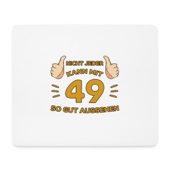 49. Geburtstag Geschenk 49 Jahre Jahrgang Geschenk - Mousepad (Querformat) - Weiß - Vorne