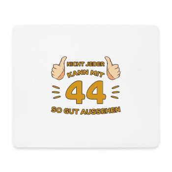 44. Geburtstag Geschenk 44 Jahre Jahrgang Geschenk - Mousepad (Querformat) - Weiß - Vorne