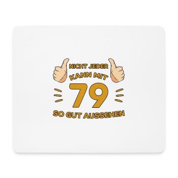 79. Geburtstag Geschenk 79 Jahre Jahrgang Geschenk - Mousepad (Querformat) - Weiß - Vorne