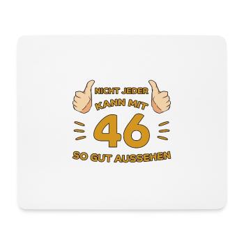 46. Geburtstag Geschenk 46 Jahre Jahrgang Geschenk - Mousepad (Querformat) - Weiß - Vorne