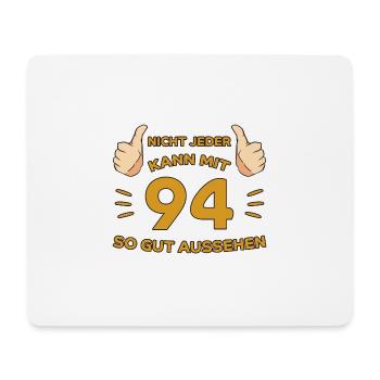 94. Geburtstag Geschenk 94 Jahre Jahrgang Geschenk - Mousepad (Querformat) - Weiß - Vorne