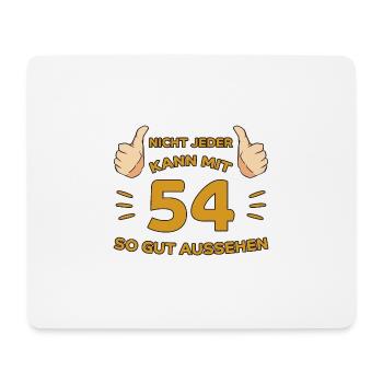 54. Geburtstag Geschenk 54 Jahre Jahrgang Geschenk - Mousepad (Querformat) - Weiß - Vorne