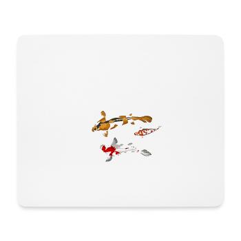 My Koi Teach Me How To Enjoy Life Awesome - Mousepad (Querformat) - Weiß - Vorne