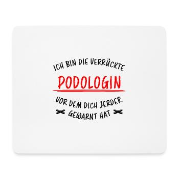 Podologin Lustige Spruch Fuß Nagelstudio Geschenk - Mousepad (Querformat) - Weiß - Vorne
