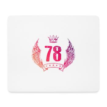 78 Couronne numérique - Tapis de souris (format paysage) - blanc - Devant