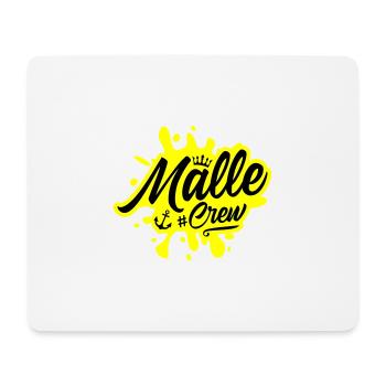 Malle Crew - Mousepad (Querformat) - Weiß - Vorne